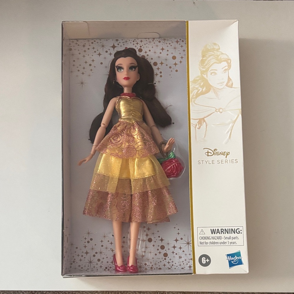 Hasbro Disney Beauty and Beast Belle Fashion Doll in Gold, Pink and Red